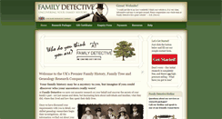 Desktop Screenshot of familydetective.co.uk